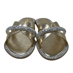 Chinelo Santinelli 1618-007-252 Rasteirinha Strass Dourado