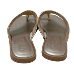 Chinelo Usaflex AK3101 Couro Natural Ouro Light