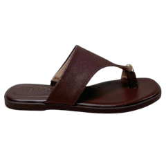 Chinelo Usaflex AK3101 Couro Natural Pinhão