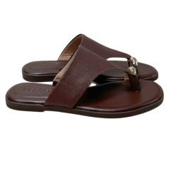 Chinelo Usaflex AK3101 Couro Natural Pinhão