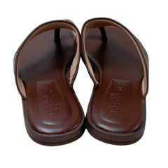 Chinelo Usaflex AK3101 Couro Natural Pinhão