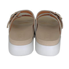 Chinelo Usaflex AM1104 Papete em Couro Natural com Ajustes