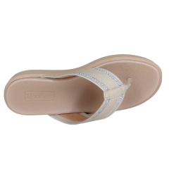 Chinelo Usaflex UC1401 Couro Natural Vanilla Baunilha