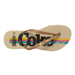 Chinelo Coca-Cola CC3316 Coke Bands Bege/Cobre