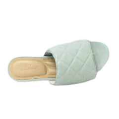 Chinelo Usaflex AE3112 Slide em couro legítimo com elástico