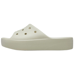 Crocs 208180 Classic Platform Slide Bone Off White 17280