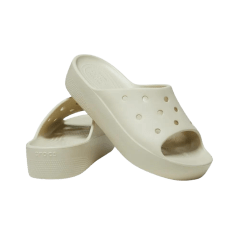 Crocs 208180 Classic Platform Slide Bone Off White 17280