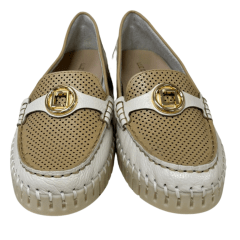 Mocassim Luz da Lua 60130038 Couro Natural New Ridge Panna
