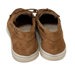 Mocassim Luz da Lua 60590004 Couro Natural Camurça Ambar