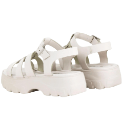 Sandália Bottero 364303 Jakarta Couro Natural Off White