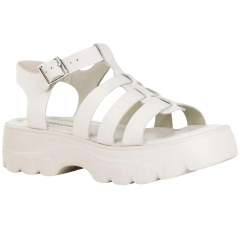 Sandália Bottero 364303 Jakarta Couro Natural Off White