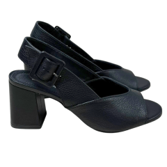 Sandália Bottero 372002 Ingrid Couro Natural Burnish Preto