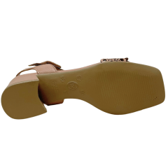 Sandália Bottero 374002 Catia Tropical Couro Natural Mousse