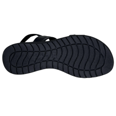 Sandália ComfortFlex 2451402 Napa Reptil Preto