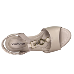 Sandália ComfortFlex 2457402 Napa Plus Almond Creme