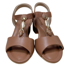 Sandália ComfortFlex 2557403 Napa Bless Cacau Caramelo