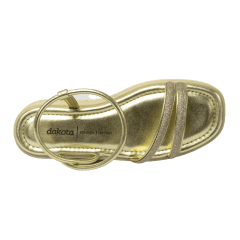 Sandália Dakota Y6962 Rives Metal Dourado