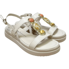 Sandália Dakota Y9281 Almeria Tule Off White