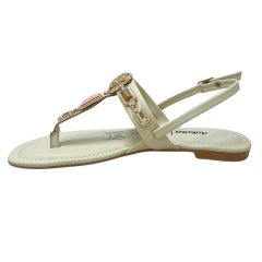 Sandália Dakota Y9571 Rasteirinha Vieri Vanilla