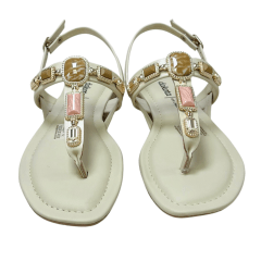 Sandália Dakota Y9571 Rasteirinha Vieri Vanilla