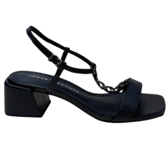 Sandália Jorge Bischoff J18163011001 Couro Natural Preto