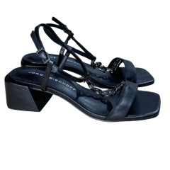 Sandália Jorge Bischoff J18163011001 Couro Natural Preto