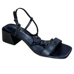Sandália Jorge Bischoff J18163011001 Couro Natural Preto