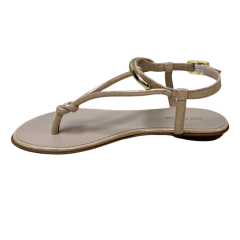 Sandália Luz da Lua 52217800 Couro Natural Puntini Bege