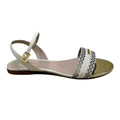 Sandália Luz da Lua 53120034 Couro Natural Saara Panna