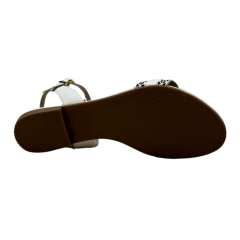 Sandália Luz da Lua 53120034 Couro Natural Saara Panna