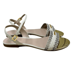 Sandália Luz da Lua 53120034 Couro Natural Saara Panna