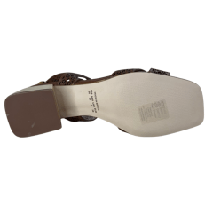 Sandália Luz da Lua 80410025 Couro Natural Atacama Ambar