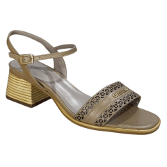 Sandália Luz da Lua 80680006 Couro Natural Atacama Butter