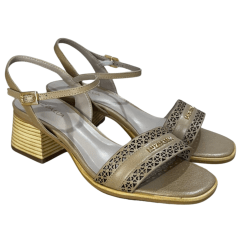 Sandália Luz da Lua 80680006 Couro Natural Atacama Butter