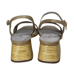 Sandália Luz da Lua 80680006 Couro Natural Atacama Butter