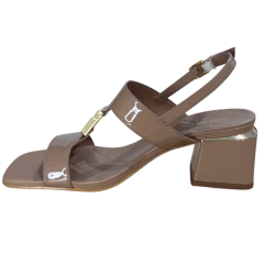 Sandália Luz da Lua 80970003 Couro Natural Verona Mousse