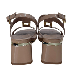 Sandália Luz da Lua 80970003 Couro Natural Verona Mousse