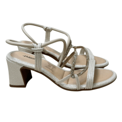 Sandália Mississipi MC415 Primula Cotton Off White