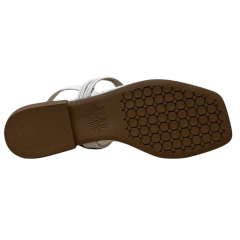 Sandália Mississipi MF012 Rasteirinha Lins Latte Off White