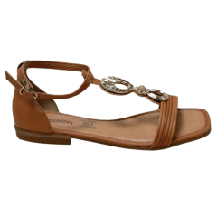 Sandália Mississipi MF013 Lins Camel