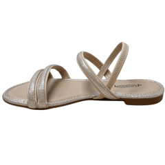 Sandália Mississipi MF652 Rasteirinha Rives Aveia Areia