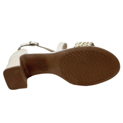 Sandália Mississipi MF942 Tira Cotton Bege