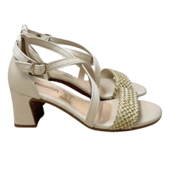 Sandália Mississipi MF942 Tira Cotton Bege
