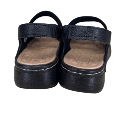 Sandália Pegada 233810-03 Couro Natural Burnished Preto