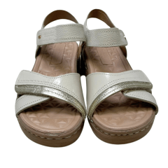 Sandália Pegada 233814-01 Couro Natural Burnished Bege