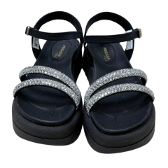 Sandália Pegada 234410-04 Papete Stretch Preto