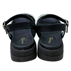 Sandália Pegada 234410-04 Papete Stretch Preto