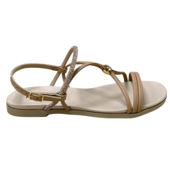 Sandália Piccadilly 418094 Rasteirinha Clas Bege