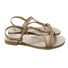 Sandália Piccadilly 418094 Rasteirinha Clas Bege
