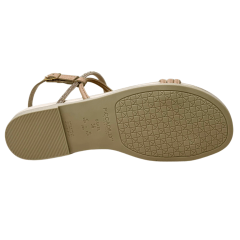 Sandália Piccadilly 418094 Rasteirinha Clas Bege
